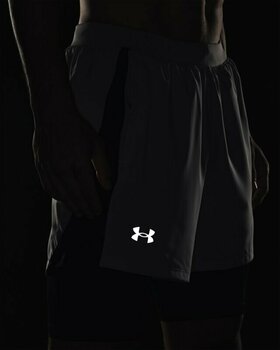 Juoksushortsit Under Armour Men's UA Launch 5'' 2-in-1 Shorts Mod Gray/Black L Juoksushortsit - 5