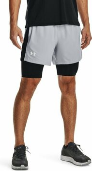 Laufshorts Under Armour Men's UA Launch 5'' 2-in-1 Shorts Mod Gray/Black L Laufshorts - 6