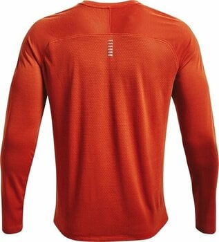 Running t-shirt with long sleeves Under Armour UA Streaker Fox/Fox/Reflective XL Running t-shirt with long sleeves - 2