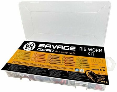 Silikonska vaba Savage Gear Rib Worm Kit One Size Miješati 10,5cm-9 cm - 2