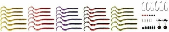Rubber Lure Savage Gear Rib Worm Kit One Size Mix 10,5cm-9 cm - 5