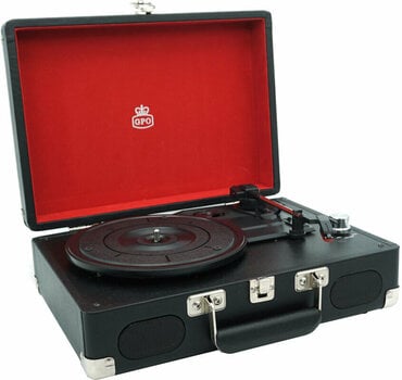 Prenosni gramofon GPO Retro Soho Black/Silver - 3