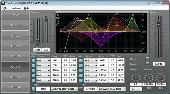 Jakosuodin / Kaiutin Omnitronic DXO-26E Jakosuodin / Kaiutin - 9