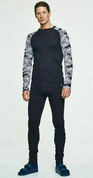 Termounderkläder Bula Camo Merino Wool Crew Dark Grey S Termounderkläder - 5
