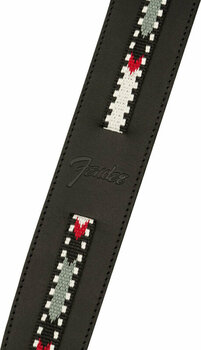 Leather guitar strap Fender Paramount Acoustic Leather Strap Leather guitar strap Black - 2
