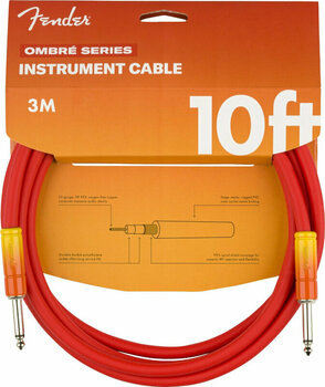 Instrument Cable Fender Ombré Series Red 3 m Straight - 3