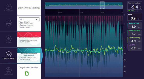 Mastering softver Signum Audio BUTE Loudness Normaliser (STEREO) (Digitalni proizvod) - 2