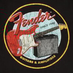 Maglietta Fender 1946 Guitars & Amplifiers Vintage Black - 1