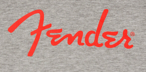 T-Shirt Fender T-Shirt Spaghetti Logo LS Heather Gray M - 2