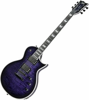 Electric guitar ESP LTD EC-1000 QM See Thru Purple Sunburst - 3