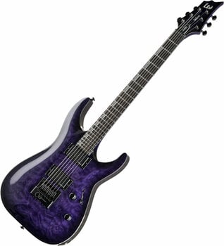 E-Gitarre ESP LTD H-1000 Evertune QM See Thru Purple Sunburst (Beschädigt) - 4