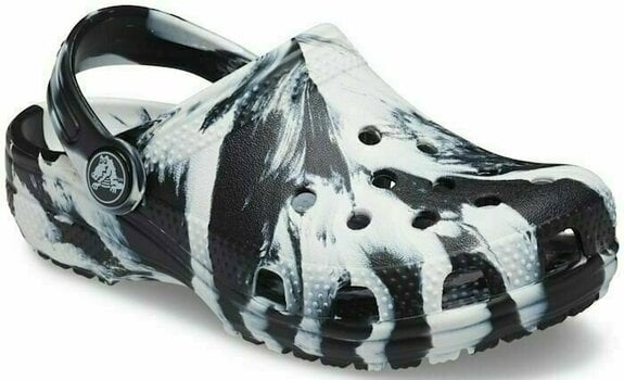 Dječje cipele za jedrenje Crocs Kids' Classic Marbled Clog Black/White 29-30 - 2