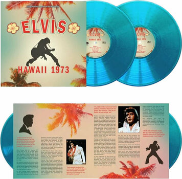 Hanglemez Elvis Presley - The Amazing Hawaii Concert 1973 (Blue Vinyl) (2 x 10" LP) - 4