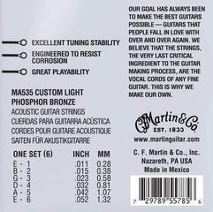 Guitar strings Martin MA535 Authentic Acoustic x3 Guitar strings - 1