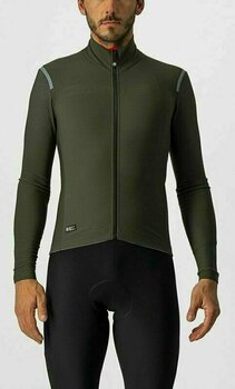 Maglietta ciclismo Castelli Tutto Nano Ros Jersey Maglia Military Green 2XL - 2