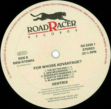 Vinyl Record Xentrix - For Whose Advantage? (LP) - 4