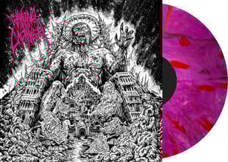 LP Waking The Cadaver - Authority Through Intimidation (Pink Marble Vinyl) (LP) - 1