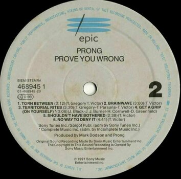 Vinyl Record Prong - Prove You Wrong (LP) - 4