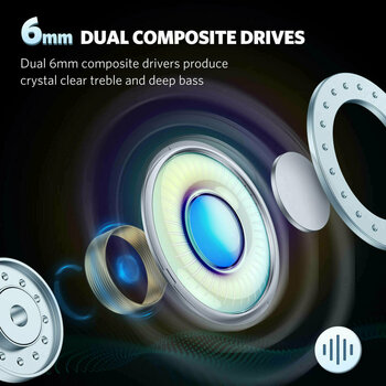 Wireless In-ear headphones EarFun Free Pro 2 TW303B Black Wireless In-ear headphones - 6