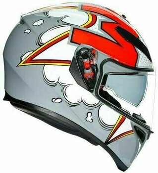 Capacete AGV K-3 SV Bubble Grey/White/Red M/S Capacete - 2