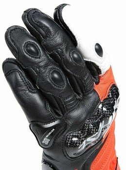 Motorcycle Gloves Dainese Carbon 4 Long Black/Fluo Red/White XS Motorcycle Gloves - 6