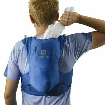 Running backpack Salomon ADV Skin 5 Set Nautical Blue/Ebony/White S Running backpack - 7