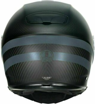 Helmet AGV Sportmodular Dark Refractive Carbon/Black XXS Helmet - 8