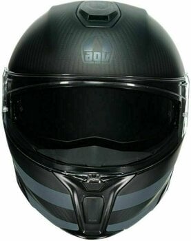 Helmet AGV Sportmodular Dark Refractive Carbon/Black XS Helmet - 4