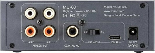 Hi-Fi Студио усилвател за слушалки Xduoo MU-601 - 6