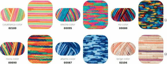 Fios para tricotar Schachenmayr Bravo Color Aqua Jacquard Color 02080 - 5