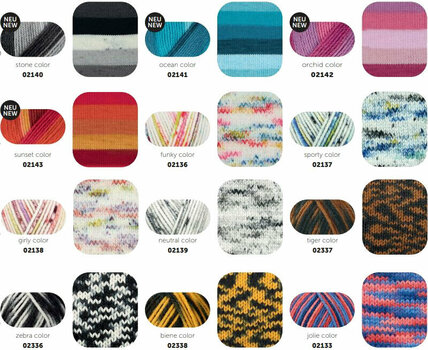 Fios para tricotar Schachenmayr Bravo Color Casablanca Color 02100 Fios para tricotar - 2