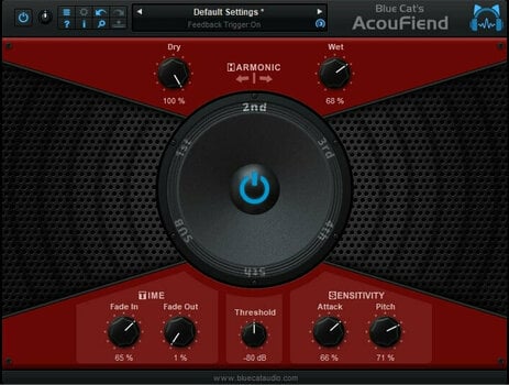 Εφέ FX Plug-In λογισμικού στούντιο Blue Cat Audio AcouFiend (Ψηφιακό προϊόν) - 2