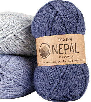 Knitting Yarn Drops Nepal 0517 Dark Grey - 2