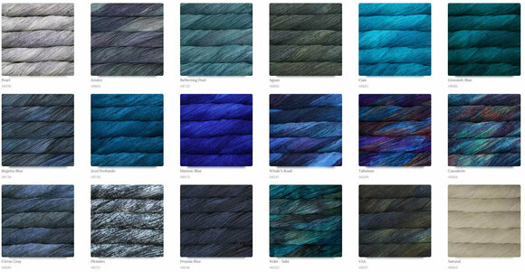 Fil à tricoter Malabrigo Arroyo 856 Azules - 5
