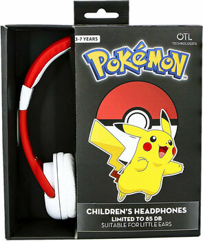 Slúchadlá pre deti OTL Technologies Pokemon Pokeball Red - 3