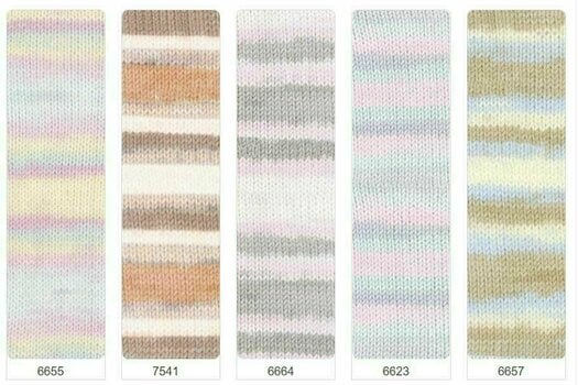 Fios para tricotar Alize Baby Best Batik 6623 - 3