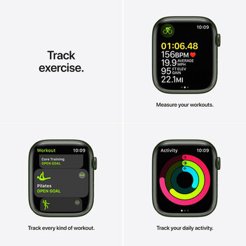 Zegarek smart Apple Watch Series 7 GPS, 45mm Green Aluminium Case - 4