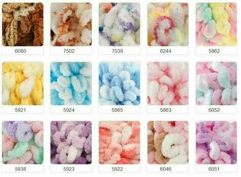 Fios para tricotar Alize Puffy Color 5938 - 3