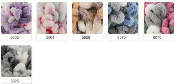 Fios para tricotar Alize Puffy Color 5938 - 4