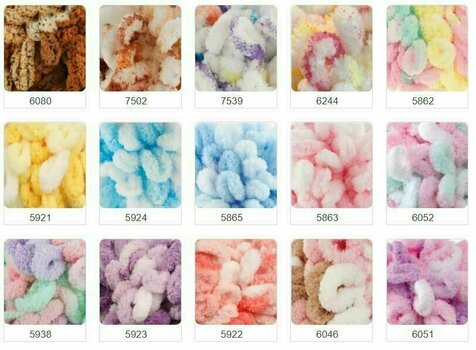 Fios para tricotar Alize Puffy Color 6395 - 3