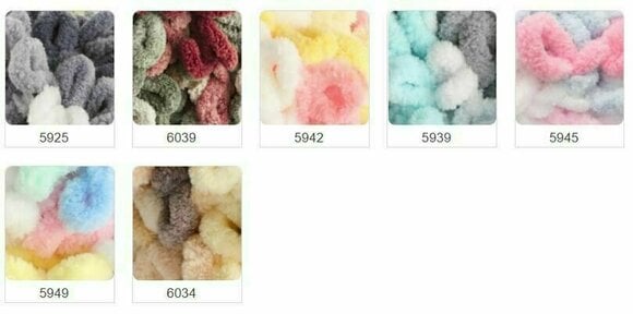 Fios para tricotar Alize Puffy Fine Color 6314 - 3