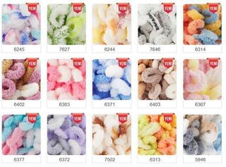 Fire de tricotat Alize Puffy Fine Color 6371 Fire de tricotat - 1