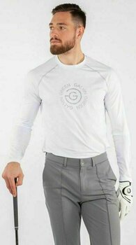 Kapuzenpullover/Pullover Galvin Green Enzo Skintight Fresh White/Cool Grey M Pullover - 5