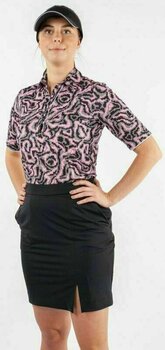 Риза за поло Galvin Green Marissa Ventil8+ Blush Pink/Black/Grey M - 4