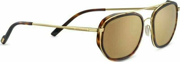 Lifestyle Glasses Serengeti Boron Dark Turtoise/Bold Gold/Mineral Polarized Drivers Gold L Lifestyle Glasses - 3