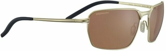 Lifestyle Glasses Serengeti Shelton Matte Light Gold/Mineral Non Polarized Drivers Lifestyle Glasses - 3