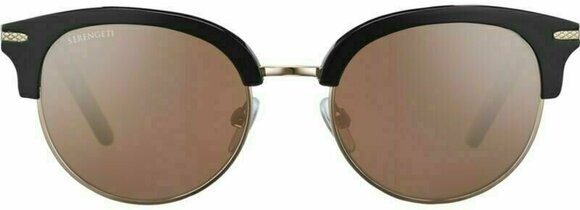 Életmód szemüveg Serengeti Lela 706448 Shiny Black/Shiny Gold Metal/Mineral Polarized Drivers Gold S Életmód szemüveg - 2