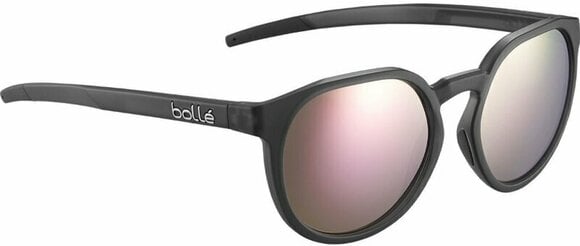 Lifestyle okulary Bollé Merit Black Crystal Matte/Brown Pink Polarized S Lifestyle okulary - 3
