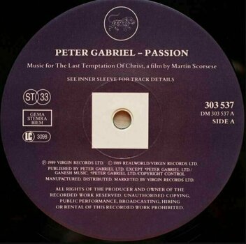 Vinyl Record Peter Gabriel - Passion (2 LP) - 2