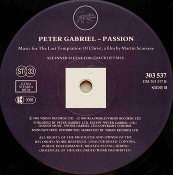 Vinyl Record Peter Gabriel - Passion (2 LP) - 3